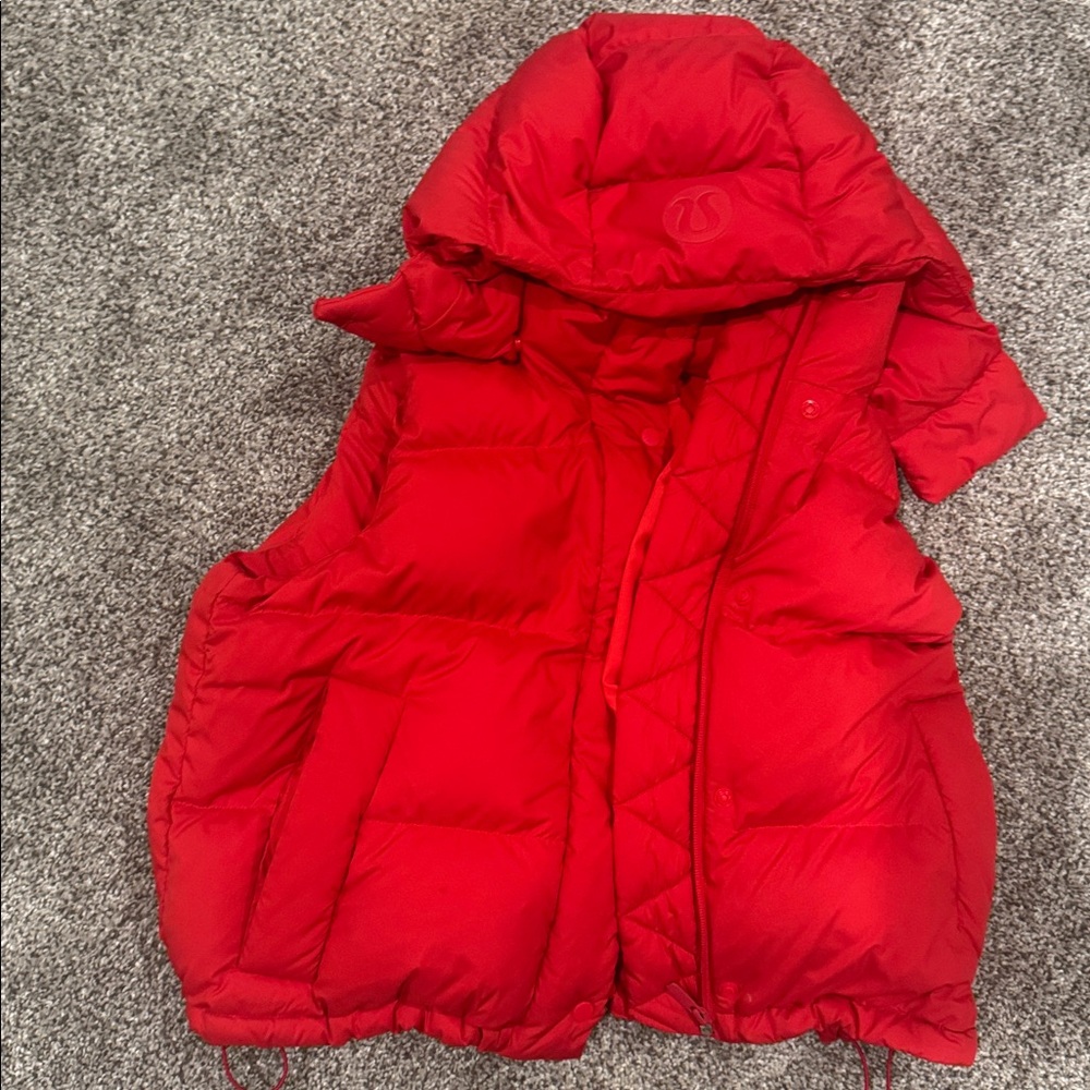 lululemon athletica Red Puffer Vest